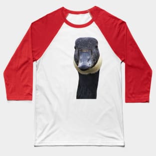 Canadian Goose Funny Portrait Baseball T-Shirt